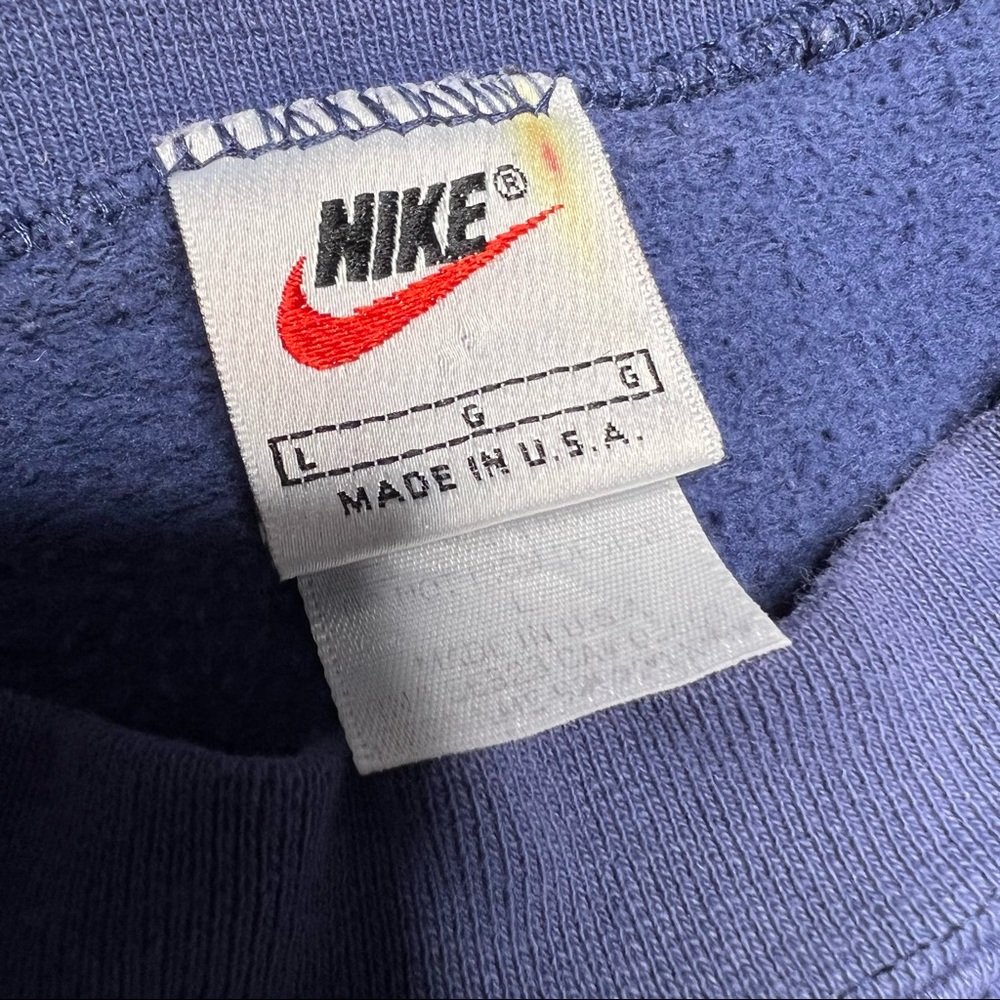 Vintage 90s Nike Air Michael Jordan Swoosh Sweatshirt Mens Large Made in USA - Picture 5 of 6